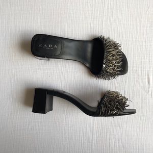 Zara mules with chain detail